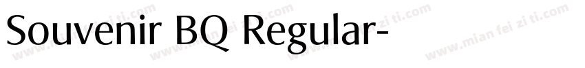 Souvenir BQ Regular字体转换